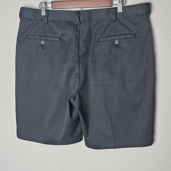 Savane Mens Dress Shorts Black Sleek Essential Capsule Pockets‎ Size 38 Waist - Picture 5 of 8